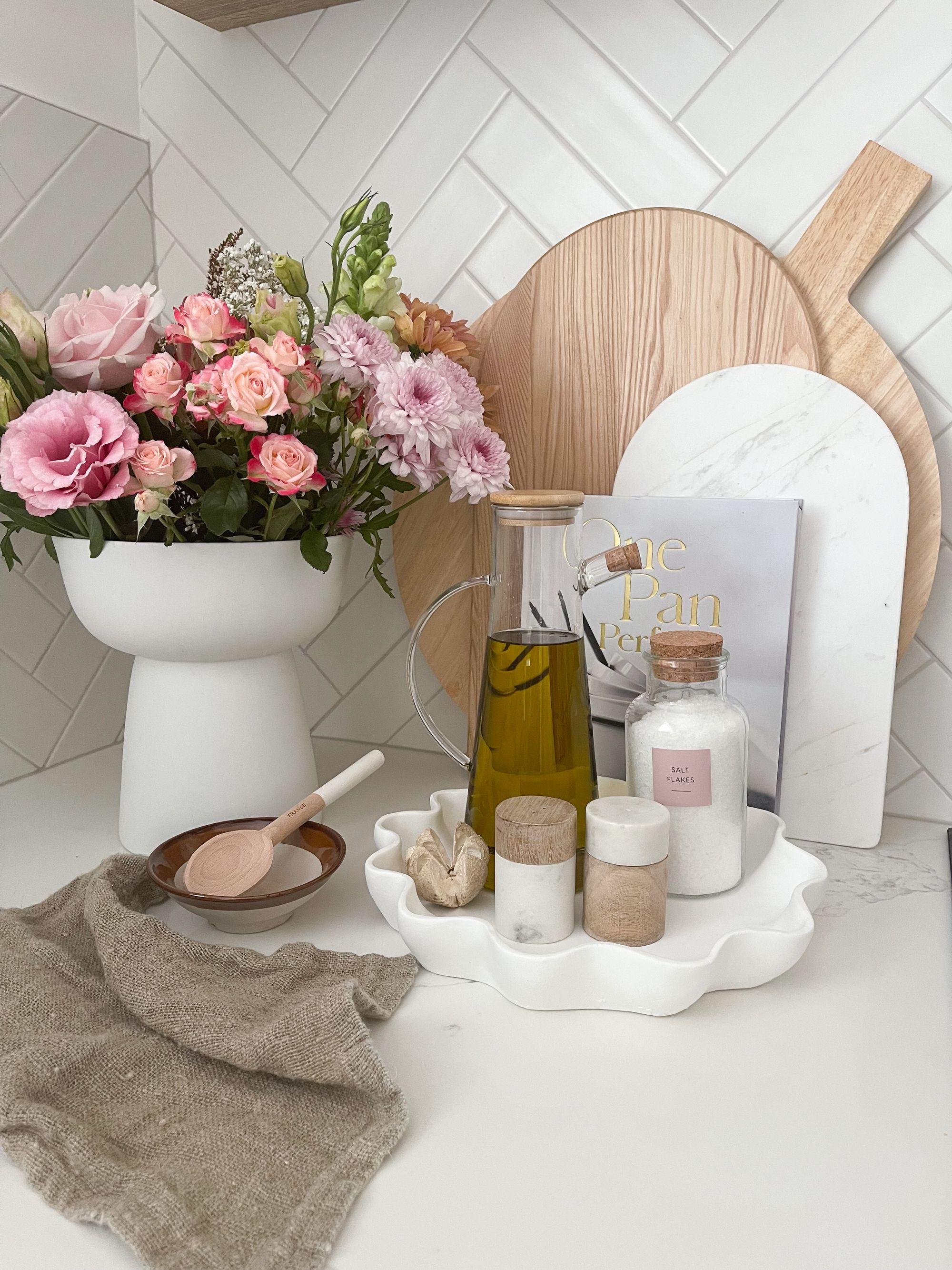 Kitchen Bench Styling