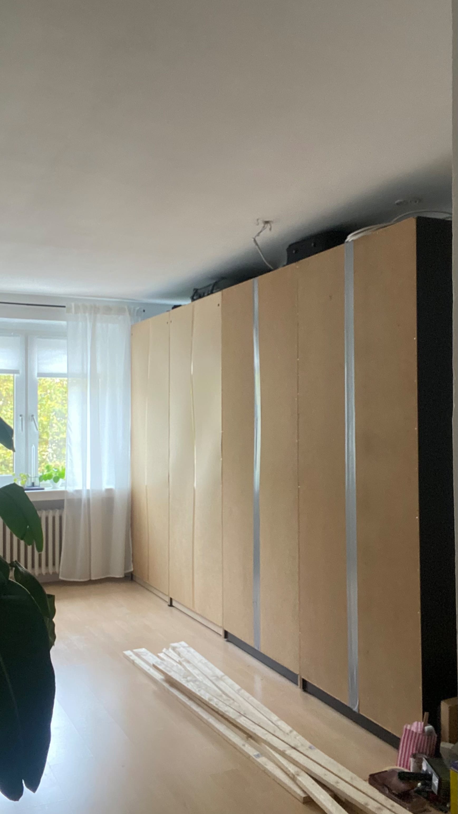 How to create a Custom Built-In Closet and Home office using Ikea Pax