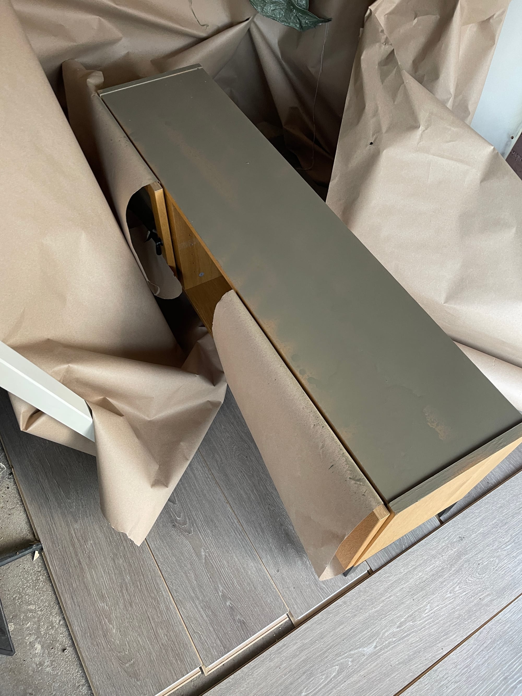 DIY TV Stand Makeover: How to Use a Cordless Paint Sprayer