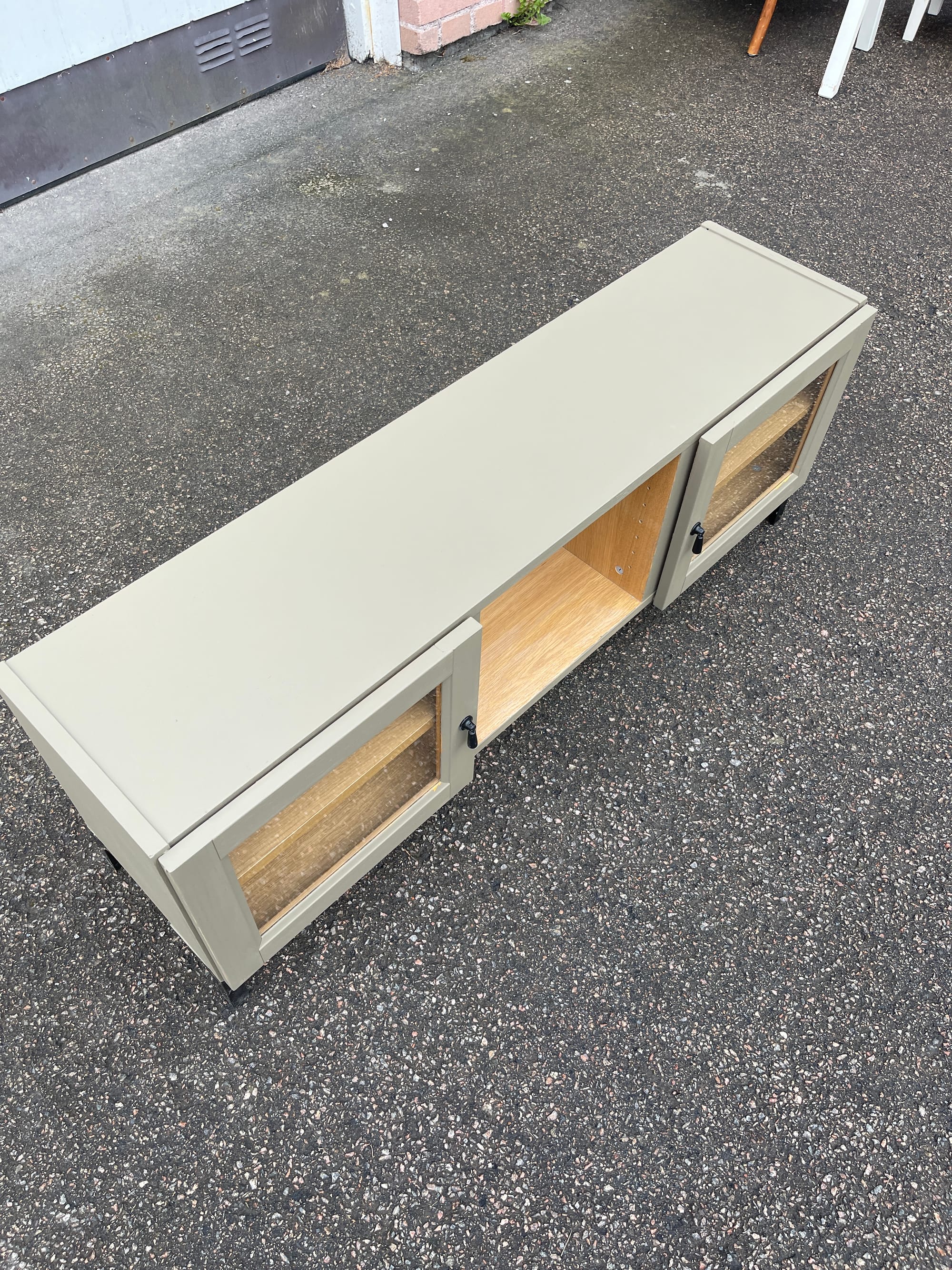 DIY TV Stand Makeover: How to Use a Cordless Paint Sprayer