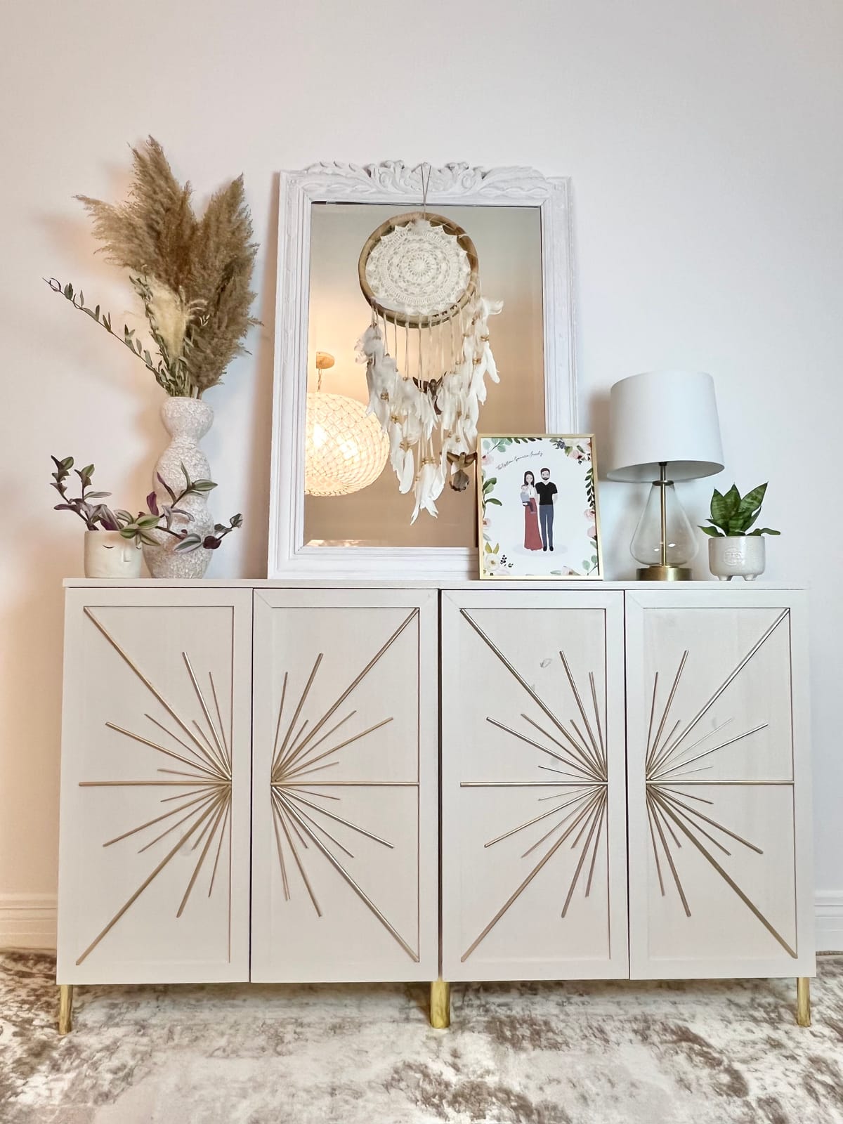 Elevate Your Cabinets with a Stunning Starburst Design - An Ikea Hack