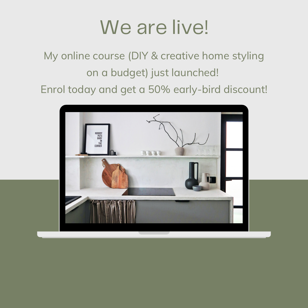My online course: learn to DIY & style your home on a budget