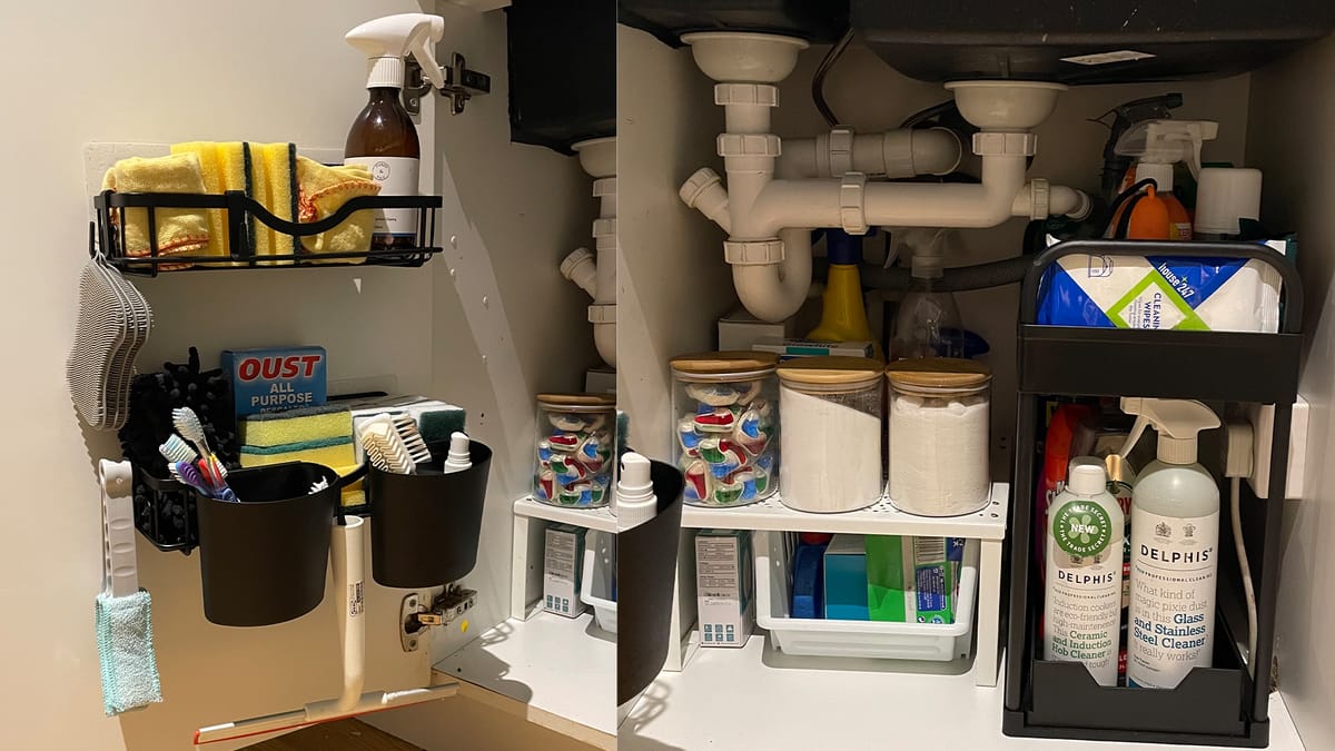 How to organise the cupboard under your sink for best results