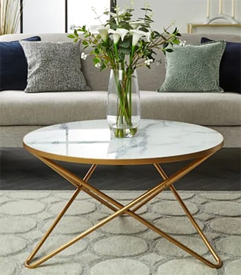 The marble coffee table trend set in stone for 2024