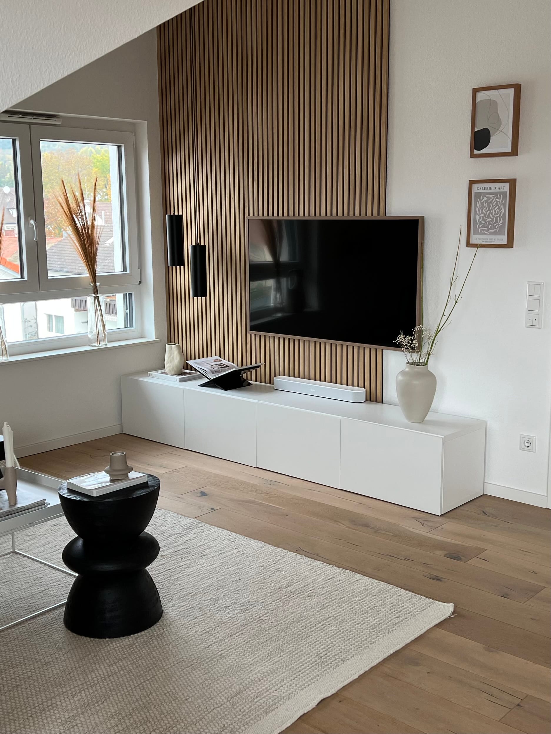 How to Create a Cozy TV Wall with Wooden Acoustic Panels