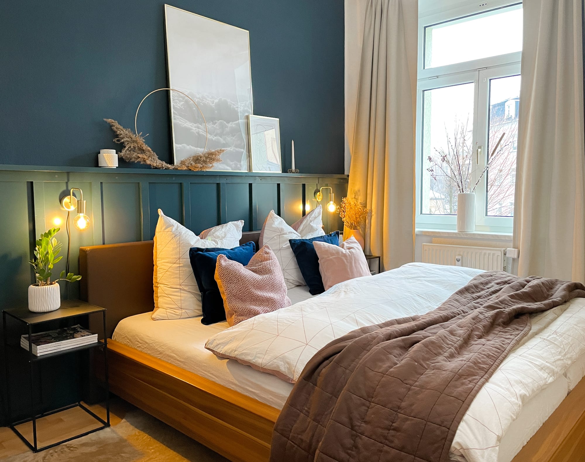 DIY Panelling on a crooked wall ⚒️💙