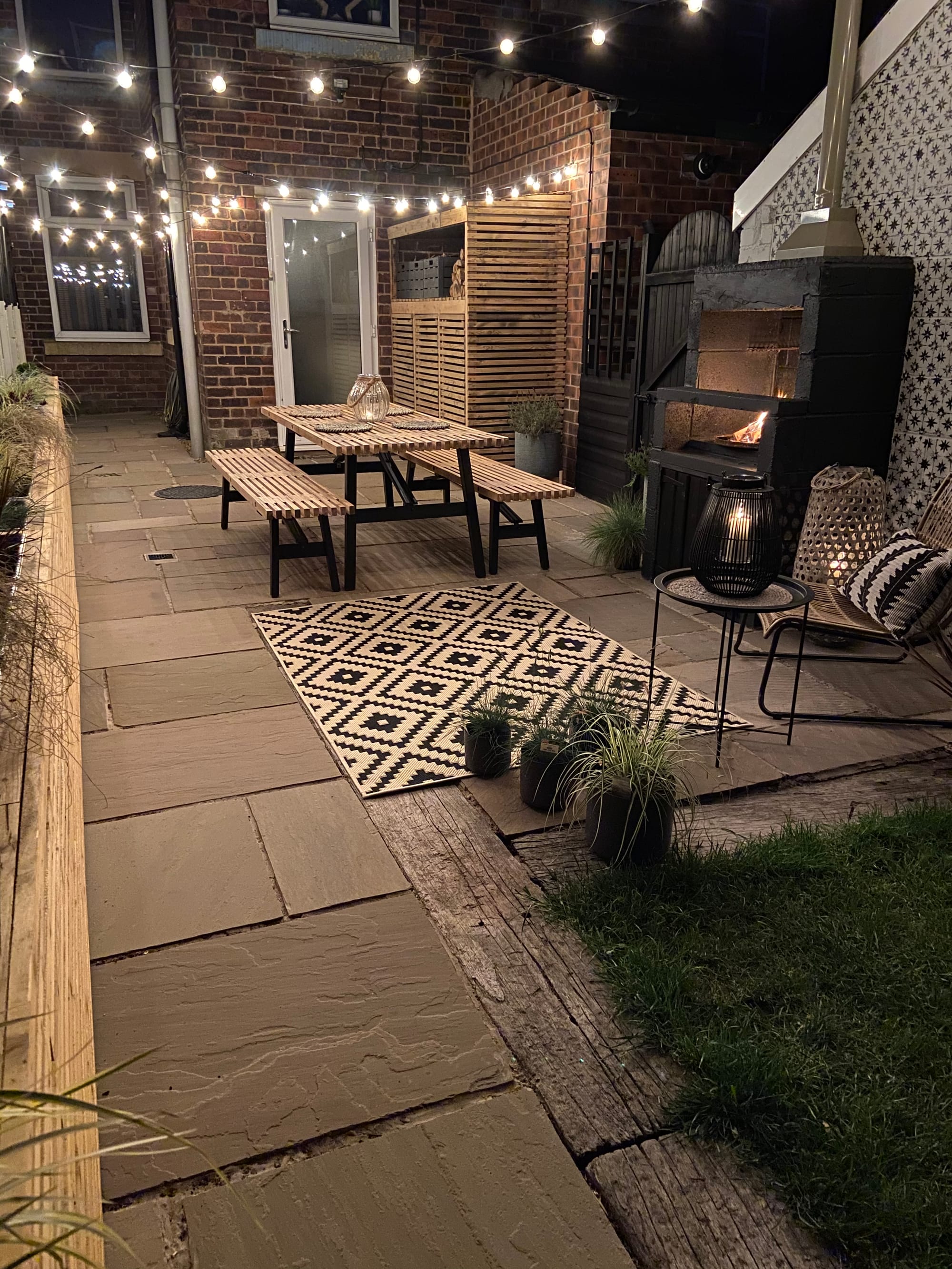 DIY Slatted Log & Bin Store