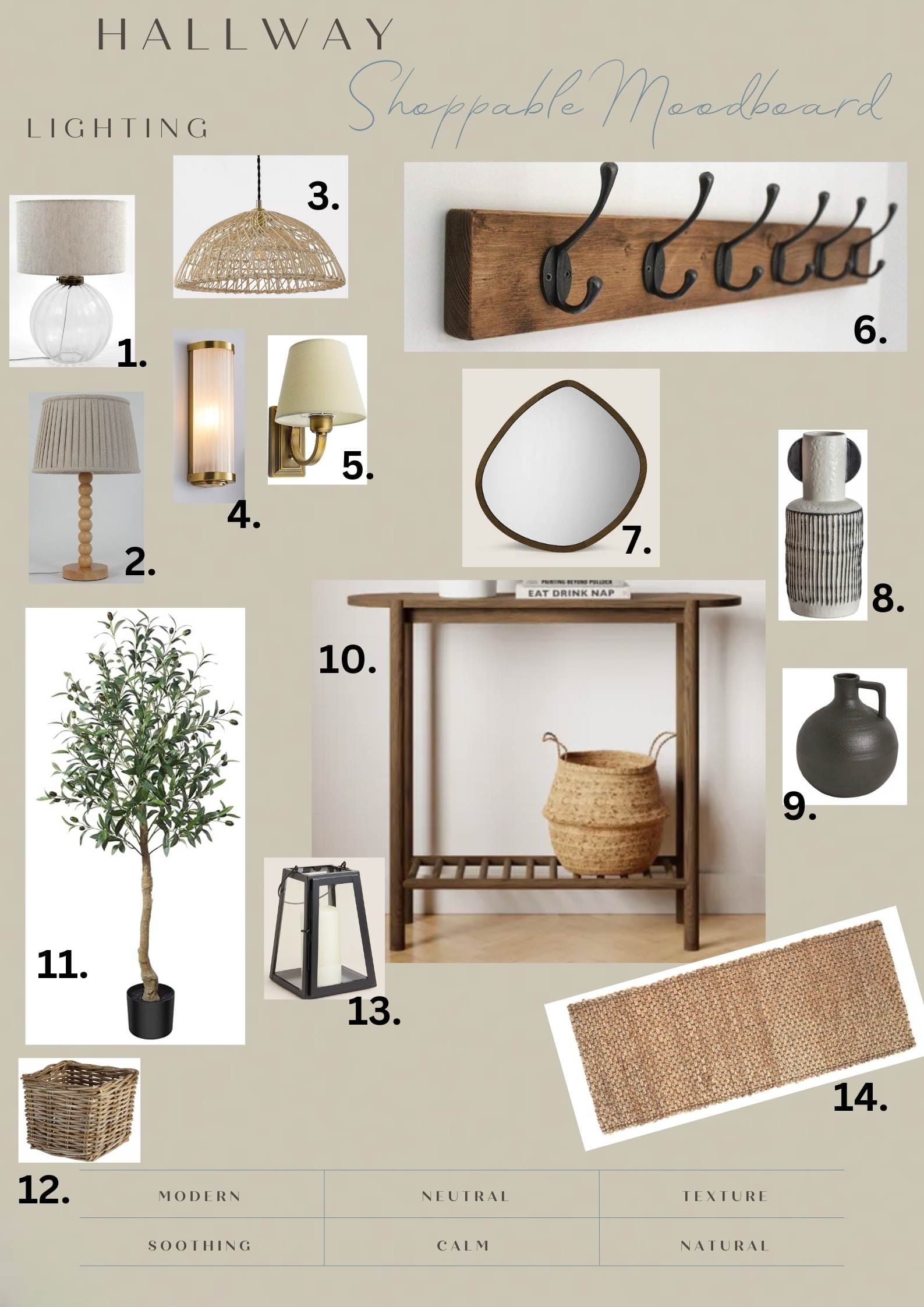 Shoppable moodboards: curated collections of dreamy homeware