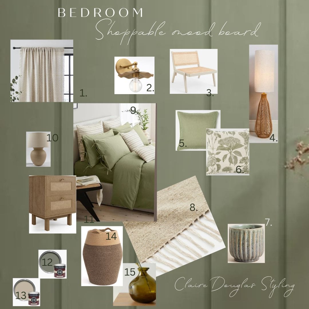 Shoppable mood boards - bedrooms & sale picks
