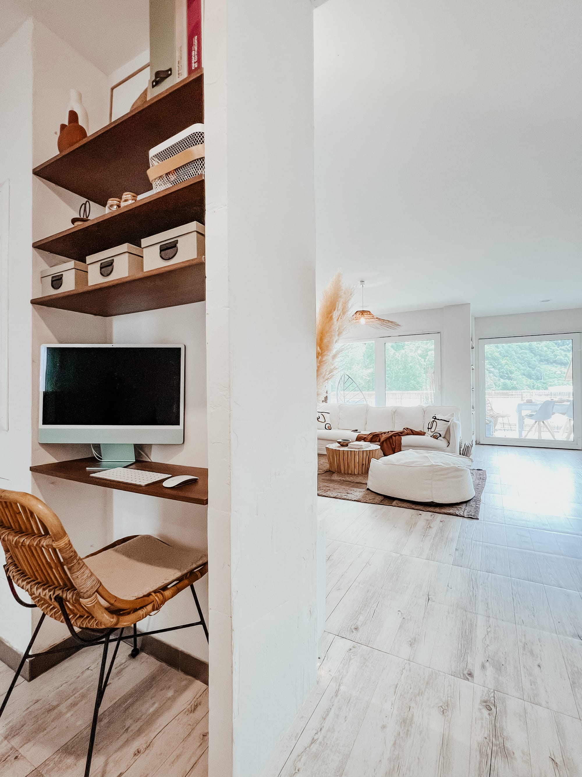 New home office with cellular concrete