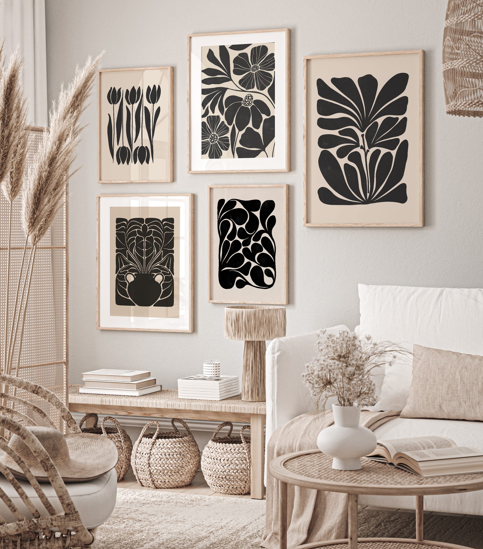 How to Transform Your Walls with FirumWalls' Abstract Botanical Collection