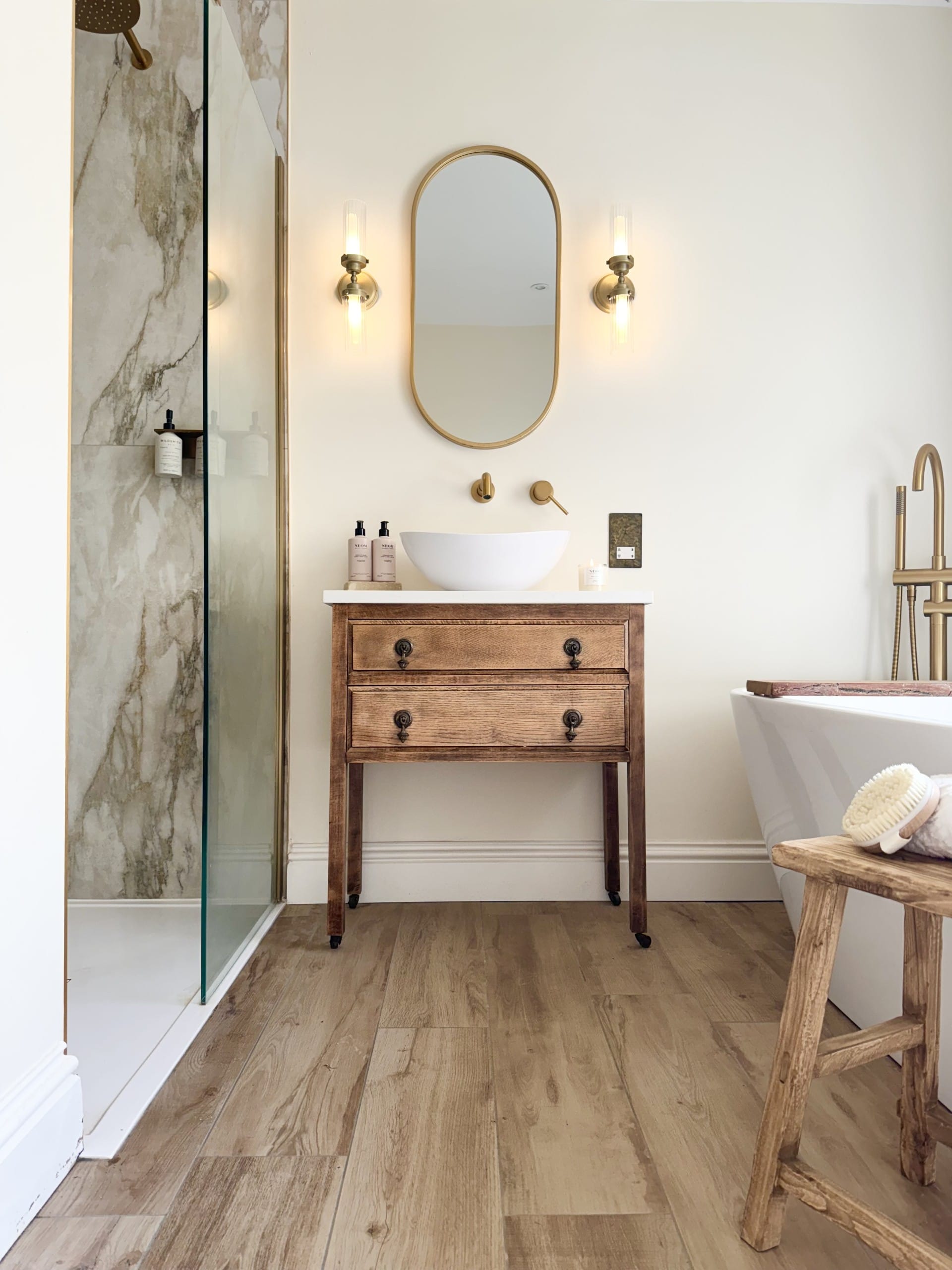 How to Upcycle a Sideboard into Your Dreamed Bathroom Vanity